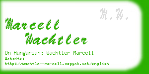 marcell wachtler business card